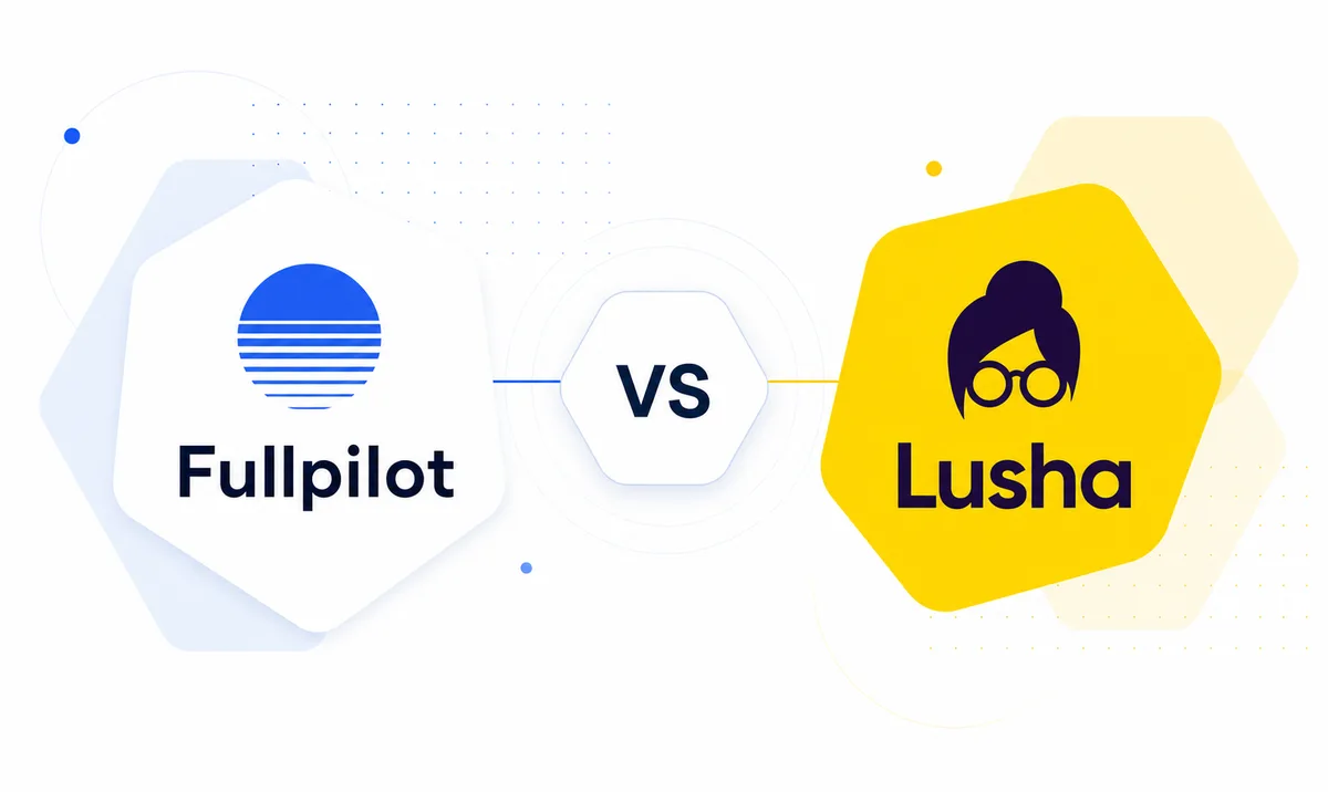 Fullpilot vs Lusha comparison graphic